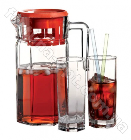 Кувшин с 6 стаканами Pasabahce Кошем 97415 ✅ базовая цена 230.06 грн. ✔ Опт ✔ Скидки ✔ Заходите! - Интернет-магазин ✅ Фортуна-опт ✅