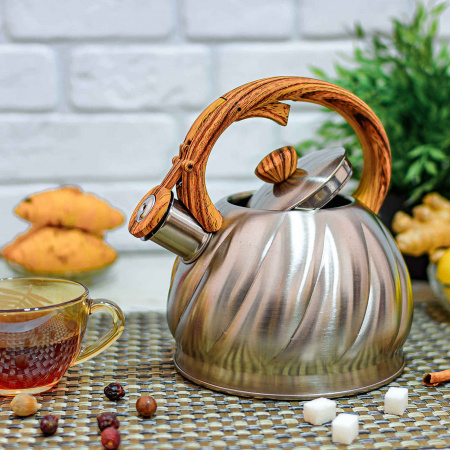 Чайник нержавеющий со свистком 2 л A-Plus - 1319 ✅ базовая цена $9.58 ✔ Опт ✔ Скидки ✔ Заходите! - Интернет-магазин ✅ Фортуна-опт ✅