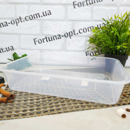 Лоток пищевой прозрачный №1 2,6 л - 0650 ✅ базовая цена 38.10 грн. ✔ Опт ✔ Скидки ✔ Заходите! - Интернет-магазин ✅Фортуна-опт ✅