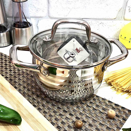 Кастрюля Wellberg WB - 1148 - 2,7л ✅ базовая цена $15.66 ✔ Опт ✔ Скидки ✔ Заходите! - Интернет-магазин ✅ Фортуна-опт ✅