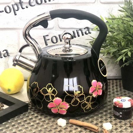 Чайник нержавеющий со свистком 3л Edenberg EB - 8842 ✅ базовая цена $19.99 ✔ Опт ✔ Скидки ✔ Заходите! - Интернет-магазин ✅ Фортуна-опт ✅