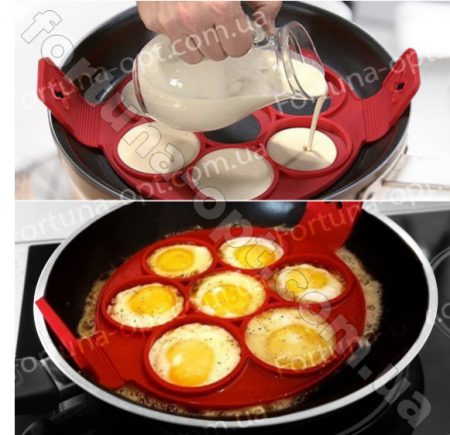Форма силиконовая для оладьев и яиц Frico Fru-867  ✅ базовая цена $2.76 ✔ Опт ✔ Скидки ✔ Заходите! - Интернет-магазин ✅ Фортуна-опт ✅