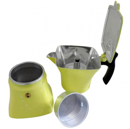 Кофеварка гейзерная алюминиевая на 3 чашки Benson 147 ✅ базовая цена $8.80 ✔ Опт ✔ Скидки ✔ Заходите! - Интернет-магазин ✅ Фортуна-опт ✅