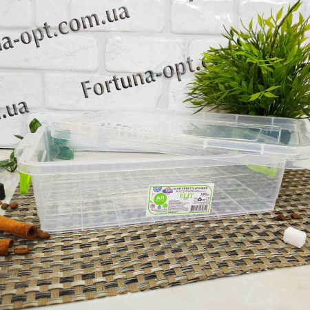 Судок пищевой низкий с защелками 3 л - 0160 ✅ базовая цена 63.21 грн. ✔ Опт ✔ Скидки ✔ Заходите! - Интернет-магазин ✅Фортуна-опт ✅