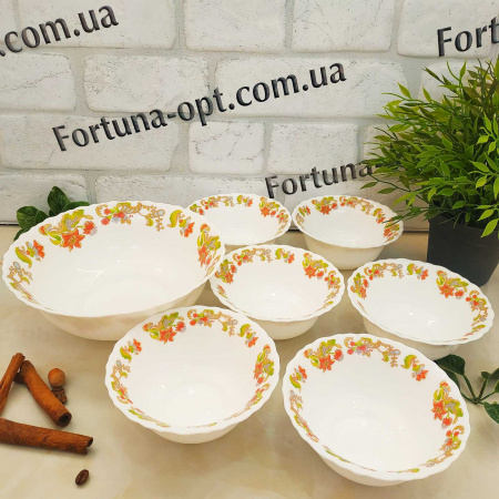 Набор салатников стеклокерамика A-Plus - 1869 7 пр ✅ базовая цена $9.31 ✔ Опт ✔ Скидки ✔ Заходите! - Интернет-магазин ✅ Фортуна-опт ✅