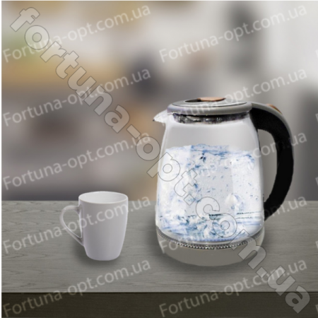 Электрочайник стеклянный A-Plus - 1680 (1,8л) ✅ базовая цена $22.01 ✔ Опт ✔ Скидки ✔ Заходите! - Интернет-магазин ✅ Фортуна-опт ✅