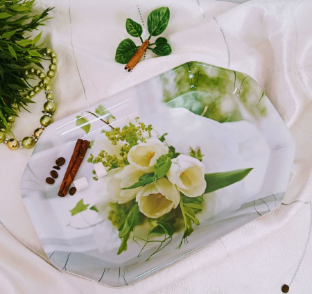 Поднос меламиновый 34х23.2х1.8см 00801(Ст) ✅ базовая цена $1.75 ✔ Опт ✔ Скидки ✔ Заходите! - Интернет-магазин ✅ Фортуна-опт ✅