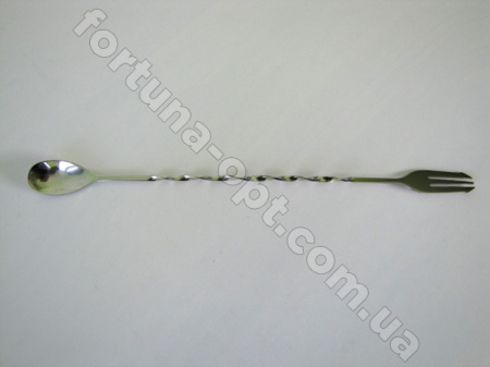Ложка для коктейля витая из нержавеющей стали - 14635 (33 см) ✅ базовая цена 32.61 грн. ✔ Опт ✔ Скидки ✔ Заходите! - Интернет-магазин ✅ Фортуна-опт ✅