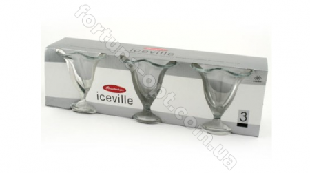 Креманка 3 шт/наб Pasabahce Iceville 51078 - 130 мл ✅ базовая цена 82.88 грн. ✔ Опт ✔ Скидки ✔ Заходите! - Интернет-магазин ✅ Фортуна-опт ✅