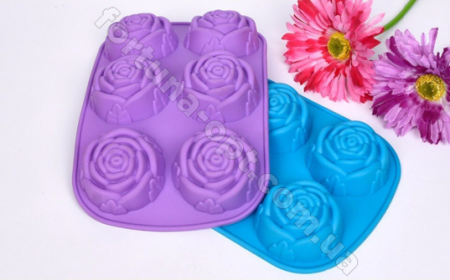 Форма для выпечки кексов силиконовая Розы EMPIRE - 0056 6 шт ✅ базовая цена $1.50 ✔ Опт ✔ Скидки ✔ Заходите! - Интернет-магазин ✅ Фортуна-опт ✅