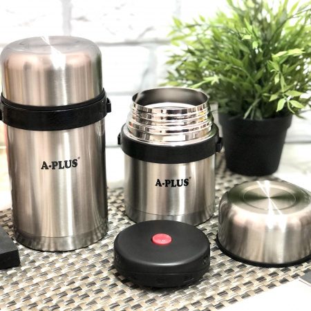 Термос пищевой с широким горлом A-Plus 1664 - 1000 мл ➜ фото ➜ розн цена $7.22 -Интернет-магазин ✅ Fortuna-opt.com.ua. ✅