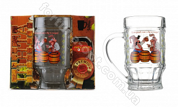 Бокал для пива 500 мл Приколы 1 шт - 8215 ➜ Оптом и в розницу ✅ актуальная цена -Интернет магазин ✅ Фортуна ✅