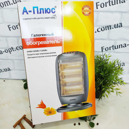 Электрообогреватель галогеновый А-Плюс - 1990 (400/800/1200Вт) ✅ базовая цена $21.74 ✔ Опт ✔ Скидки ✔ Заходите! - Интернет-магазин ✅ Фортуна-опт ✅
