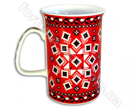 Чашка керамическая 310 мл Вышиванка Elina EL - 3255 ✅ базовая цена 29.94 грн. ✔ Опт ✔ Скидки ✔ Заходите! - Интернет-магазин ✅ Фортуна-опт ✅