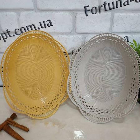 Сухарница овал 27*20*9 см 010 (Ст) ✅ базовая цена 187.91 грн. ✔ Опт ✔ Скидки ✔ Заходите! - Интернет-магазин ✅ Фортуна-опт ✅ 