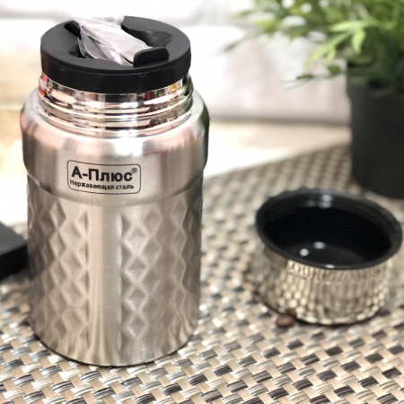 Термос с широким горлом 600 мл 1767 А-Плюс ➜ фото ➜ розн цена $6.77 - Интернет-магазин ✅ Fortuna-opt.com.ua. ✅