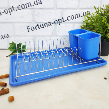 Сушилка для посуды 1-ярус пластик+нержавейка со вставкой - 20247 ✅ базовая цена212.71 грн. ✔ Опт ✔ Скидки ✔ Заходите! - Интернет-магазин ✅ Фортуна-опт ✅