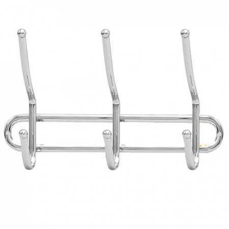 Вешалка настенная хром 3 крючка 26*14.5 см Stenson МН - 0204 ✅ базовая цена $2.53 ✔ Опт ✔ Скидки ✔ Заходите! - Интернет-магазин ✅ Фортуна-опт ✅