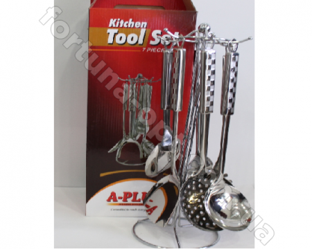 Набор кухонных принадлежностей из нержавеющей стали A-Plus - 1449 (7 предметов) ✅ базовая цена $10.18 ✔ Опт ✔ Скидки ✔ Заходите! - Интернет-магазин ✅ Фортуна-опт ✅