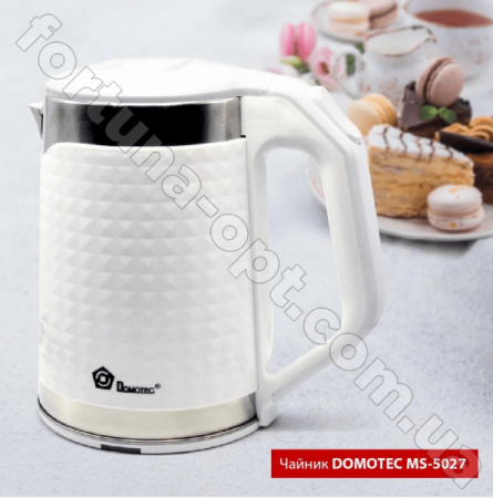 Электрочайник Domotec MS - 5027  2,2 л  ✅ базовая цена $9.76 ✔ Опт ✔ Скидки ✔ Заходите! - Интернет-магазин ✅ Фортуна-опт ✅