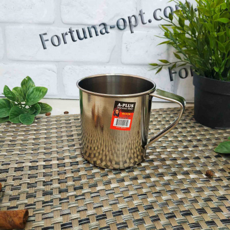 Кружка из нержавеющей стали 9 см A-Plus - 0274 ✅ базовая цена $0.91 ✔ Опт ✔ Скидки ✔ Заходите! - Интернет-магазин ✅ Фортуна-опт ✅