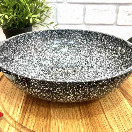 Сковорода вок мраморная Edenberg EB - 3318 - 26 см ✅ базовая цена $14.66 ✔ Опт ✔ Скидки ✔ Заходите! - Интернет-магазин ✅ Фортуна-опт ✅