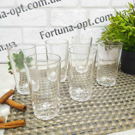 Стаканы "Ecomo" 6 шт/набор 240 мл высокие 0240 ✅ базовая цена 148.59 грн. ✔ Опт ✔ Скидки ✔ Заходите! - Интернет-магазин ✅ Фортуна-опт ✅