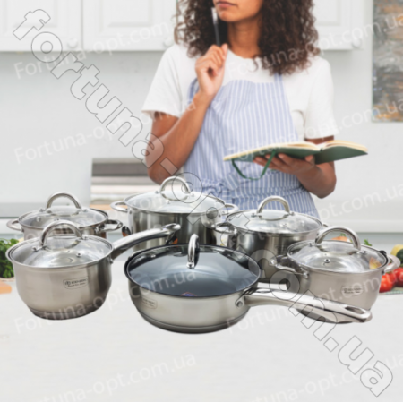Набор кастрюль с сотейником Edenberg EB - 4001➜ Опт и розница ✅ актуальная цена -Интернет магазин ✅ Фортуна ✅
