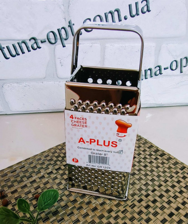 Терка нержавеющая A-Plus - 1204 (4 грани) ✅ базовая цена $1.18 ✔ Опт ✔ Скидки ✔ Заходите! - Интернет-магазин ✅ Фортуна-опт ✅