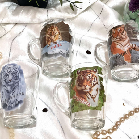 Чашка стеклянная 300 мл Тигр  8138-1334 ✅ базовая цена 32.68 грн. ✔ Опт ✔ Скидки ✔ Заходите! - Интернет-магазин ✅ Фортуна-опт ✅