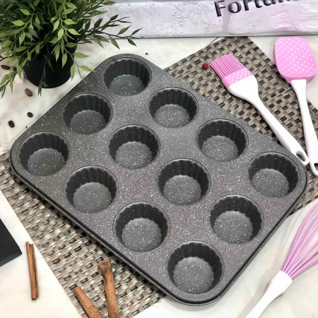 Форма для кексов мраморная A-Plus - 1145 ✅ базовая цена $3.98 ✔ Опт ✔ Скидки ✔ Заходите! - Интернет-магазин ✅ Фортуна-опт ✅