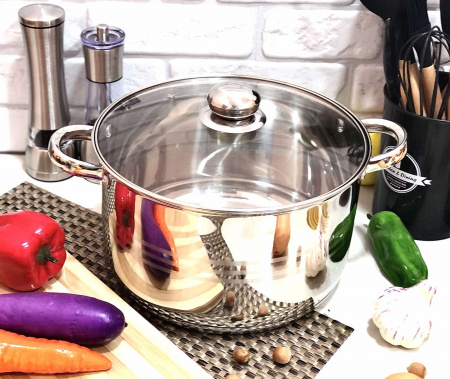 Кастрюля большого размера 10 л - A-Plus - 2171 ✅ базовая цена $18.77 ✔ Опт ✔ Скидки ✔ Заходите! - Интернет-магазин ✅ Фортуна-опт ✅