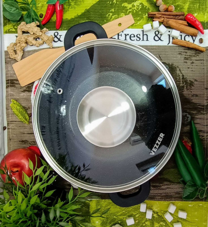 Казан 3.5л Vezzer круглый темный гранит 8005 ✅ базовая цена 689.82 грн. ✔ Опт ✔ Скидки ✔ Заходите! - Интернет-магазин ✅ Фортуна-опт ✅