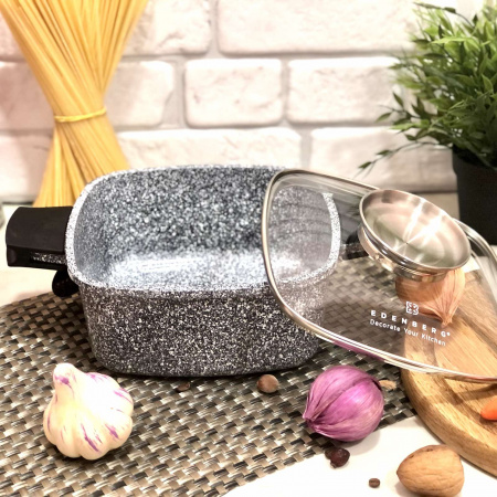 Казан - жаровня с крышкой Edenberg EB - 3971 - 2,8 л - 20 см✅базовая цена$23.85✔Опт✔Скидки✔Заходите! - Интернет-магазин ✅Фортуна-опт ✅