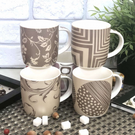 Чашка 360 мл "Абстракция" фарфор 2183 ✅ базовая цена 63.40 грн. ✔ Опт ✔ Скидки ✔ Заходите! - Интернет-магазин ✅ Фортуна-опт ✅