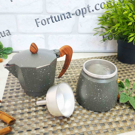 Гейзерная кофеварка мраморная A-Plus - 2085 300 мл ✅ базовая цена $6.52 ✔ Опт ✔ Скидки ✔ Заходите! - Интернет-магазин ✅ Фортуна-опт ✅