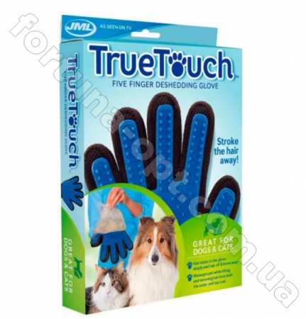 Перчатка для вычесывания шерсти True Touch для животных 7138 ✅ базовая цена $1.14 ✔ Опт ✔ Скидки ✔ Заходите! - Интернет-магазин ✅ Фортуна-опт ✅