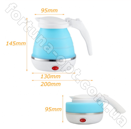 Складной силиконовый электрочайник Electric Kettle - 7107 ✅ базовая цена $10.74 ✔ Опт ✔ Скидки ✔ Заходите! - Интернет-магазин ✅ Фортуна-опт ✅