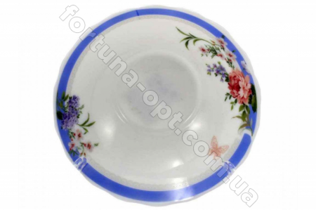 Салатник стеклокерамический №7 Голубой букет 6806 ✅ базовая цена 31.10 грн. ✔ Опт ✔ Скидки ✔ Заходите! - Интернет-магазин ✅ Фортуна-опт ✅