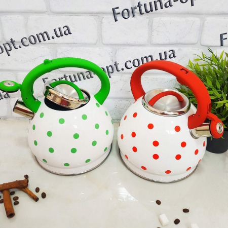 Чайник нержавеющий со свистком A-Plus - 1390 - 3 л ✅ базовая цена $14.86 ✔ Опт ✔ Скидки ✔ Заходите! - Интернет-магазин ✅ Фортуна-опт ✅