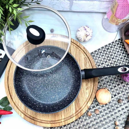 Сковорода с крышкой Edenberg EB 22 см - 4108  ✅ базовая цена $12.80 ✔ Опт ✔ Скидки ✔ Заходите! - Интернет-магазин ✅ Фортуна-опт ✅