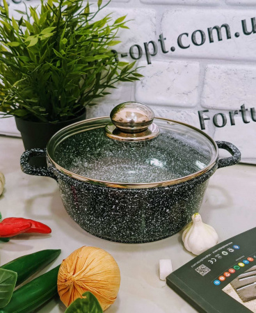 Казан 1.4л A-Plus 16см круглый мрамор 3018 ✅ базовая цена $9.71 ✔ Опт ✔ Скидки ✔ Заходите! - Интернет-магазин ✅ Фортуна-опт ✅