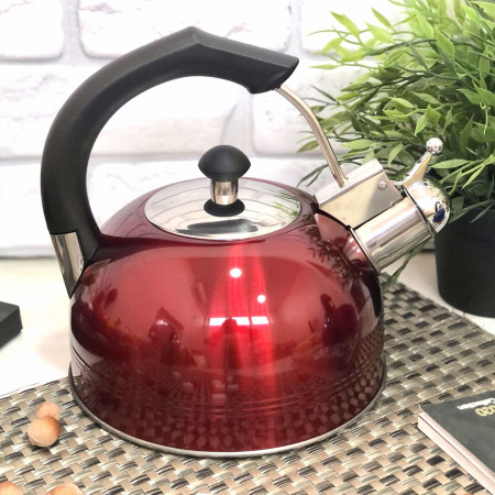 Чайник цветной со свистком для плиты 2,5 л A-Plus - 1332   ✅ базовая цена $11.67 ✔ Опт ✔ Скидки ✔ Заходите! - Интернет-магазин ✅ Фортуна-опт ✅