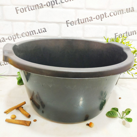 Таз 19л хозяйственный черный 0129 ✅ базовая цена 113.25 грн. ✔ Опт ✔ Скидки ✔ Заходите! - Интернет-магазин ✅ Фортуна-опт ✅