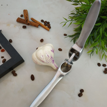 Чесночница с нержавейки матовая Empire ЕМ - 9643 ✅ базовая цена $4.70 ✔ Опт ✔ Скидки ✔ Заходите! - Интернет-магазин ✅ Фортуна-опт ✅