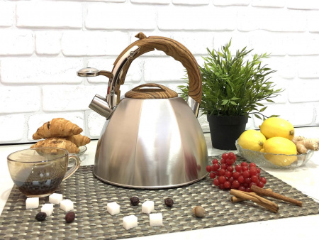 Чайник со свистком (нержавеющая сталь) 3 л A-Plus - 1377 ✅ базовая цена $15.74 ✔ Опт ✔ Скидки ✔ Заходите! - Интернет-магазин ✅ Фортуна-опт ✅