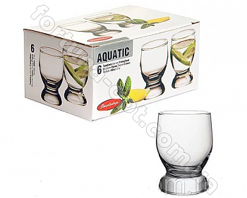 Стопка 6 шт/наб Pasabahce Aquatic 41971 60 мл ➜ Оптом и в розницу ✅ актуальная цена -Интернет магазин ✅ Фортуна ✅ 