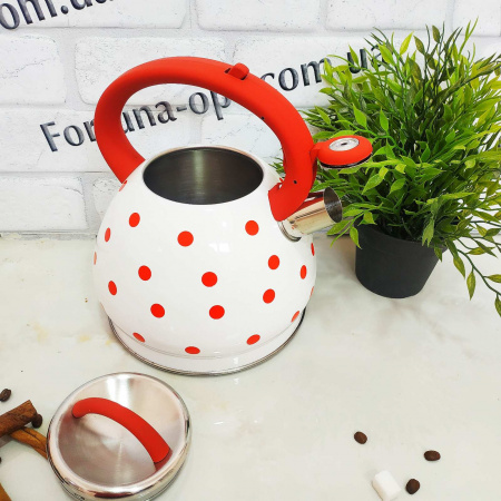 Чайник нержавеющий со свистком A-Plus - 1390 - 3 л ✅ базовая цена $14.86 ✔ Опт ✔ Скидки ✔ Заходите! - Интернет-магазин ✅ Фортуна-опт ✅