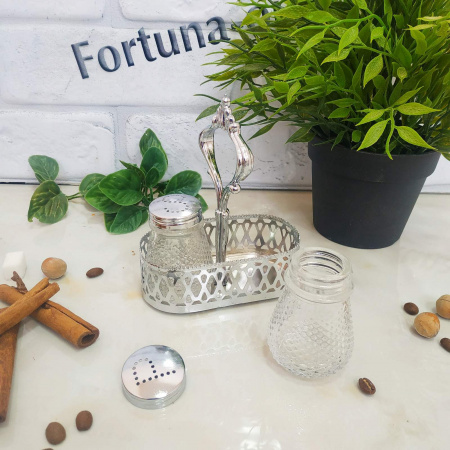 Набор для специй 3 предмета ажурная A-Plus - 1701  ✅ базовая цена $1.61 ✔ Опт ✔ Скидки ✔ Заходите! - Интернет-магазин ✅ Фортуна-опт ✅