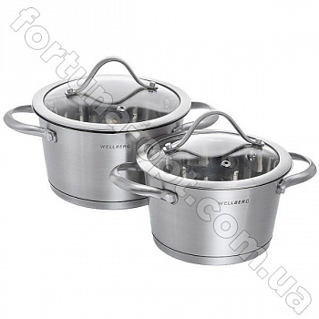 Посуда набор кастрюль Wellberg WB - 1089 ➜ Оптом и в розницу ✅ актуальная цена - Интернет магазин ✅ Фортуна ✅